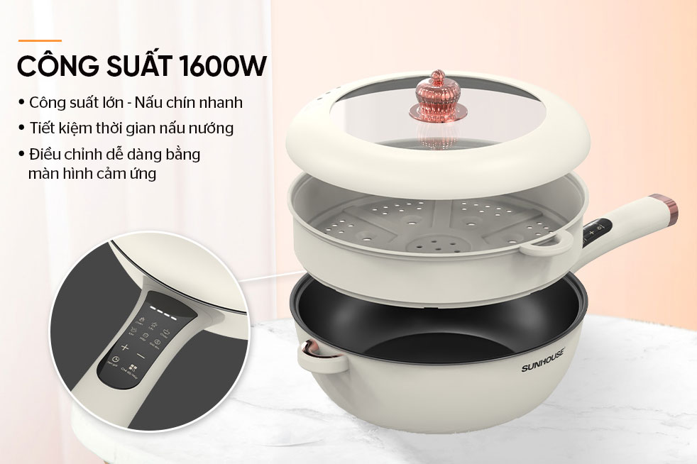 Chảo điện đa năng 5 lít Sunhouse SHD4555