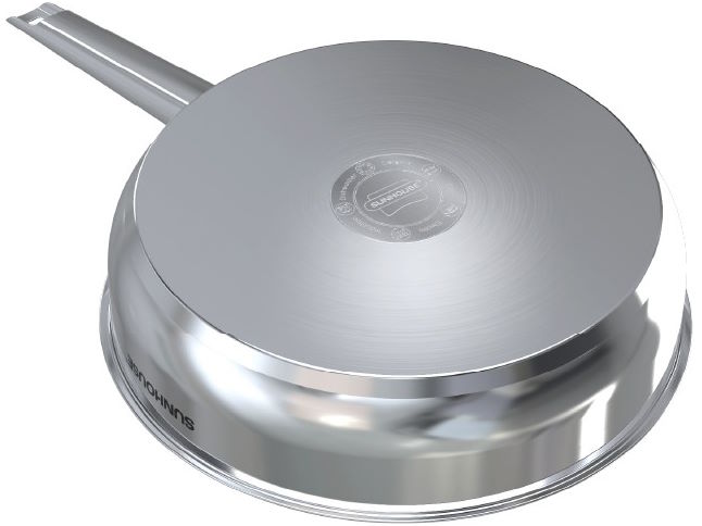 Chảo inox 304 Sunhouse Healthy IN16M9