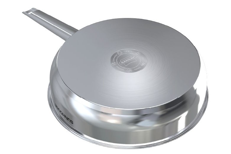 Chảo inox 304 Sunhouse Healthy IN28M9