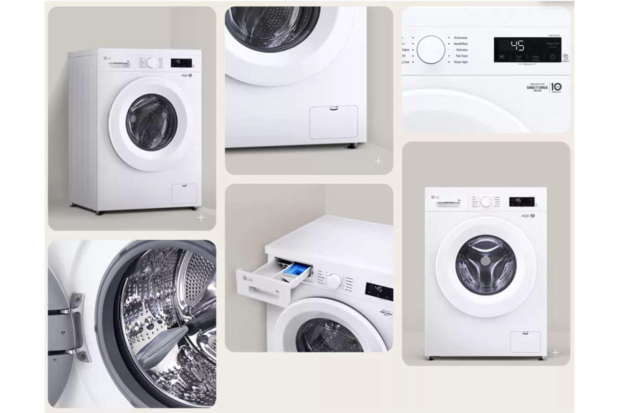 Máy giặt sấy LG AI DD Inverter FB1209D5W (giặt 9kg, sấy 5kg)