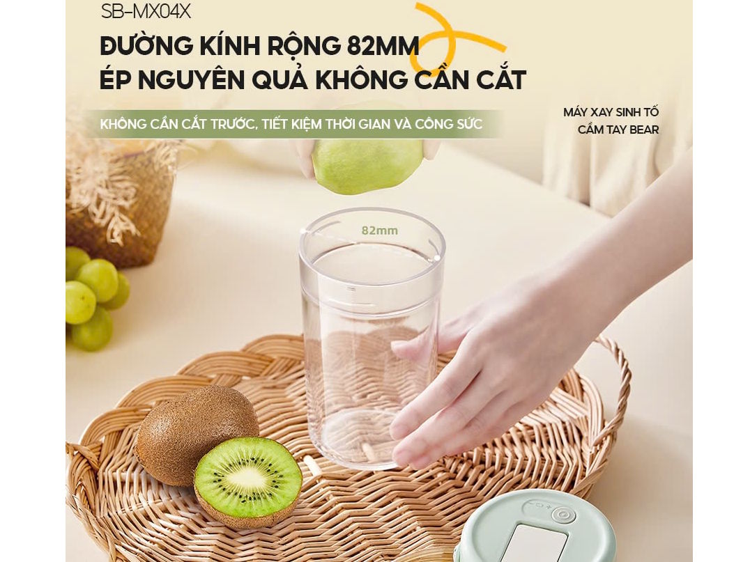 Máy xay sinh tố cầm tay Bear SB-MX04X