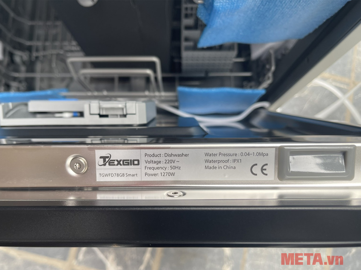 Máy rửa chén bát Texgio TGWFD78GB 11 bộ