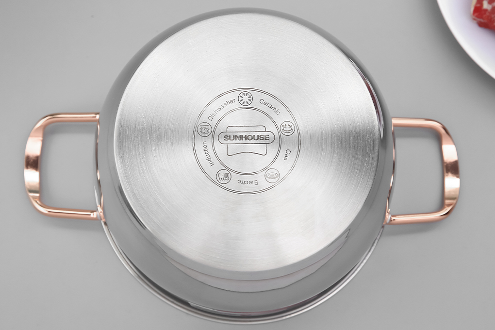 Bộ nồi inox 3 đáy Dura pro Sunhouse SHG306