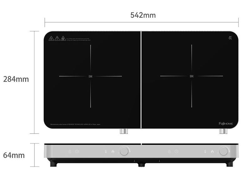 Bếp từ đôi Fujihome IC2602S