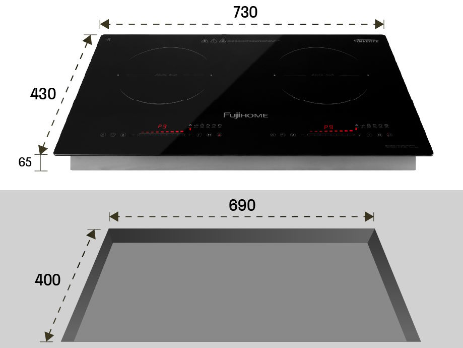 Bếp từ đôi Fujihome IC2623