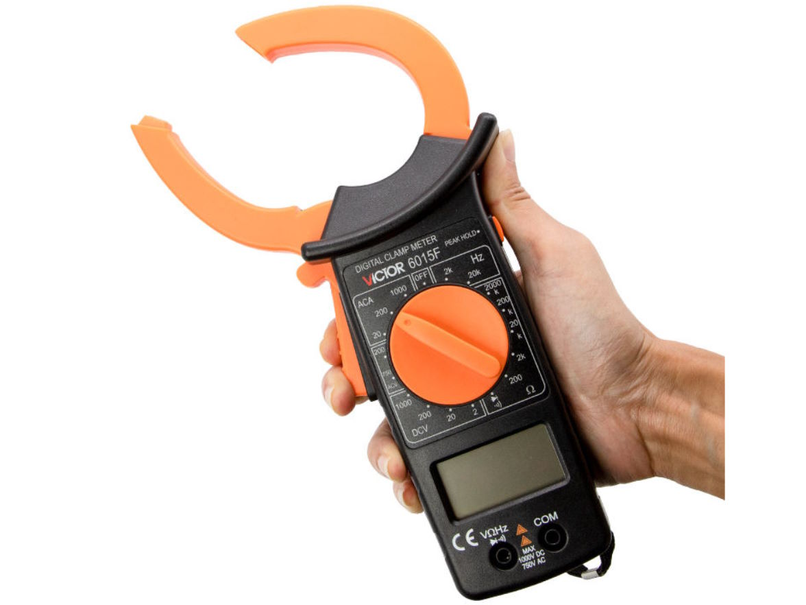 Ampe kìm kĩ thuật số Victor 6015F (1000VDC, 750VAC, 1000ACA)