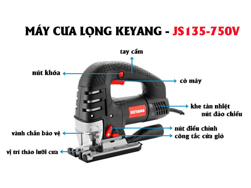 Máy cưa lọng Keyang JS135-750V