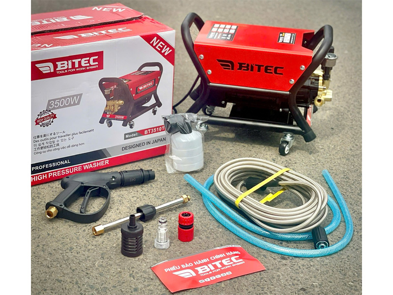 Máy rửa xe Btec BT3510T (chỉnh áp)