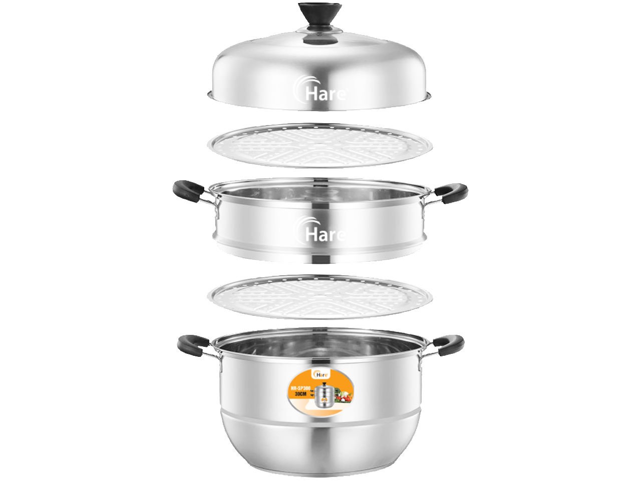 Bộ nồi hấp 3 tầng Hare HR-SP300