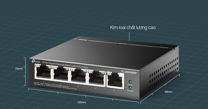 Switch 5 cổng Gigabit TP-Link TL-SG1005P