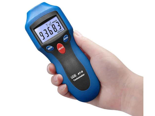 Máy đo tốc độ vòng quay tiếp xúc / không tiếp xúc CEM AT-8 (2 - 99.999 RPM)