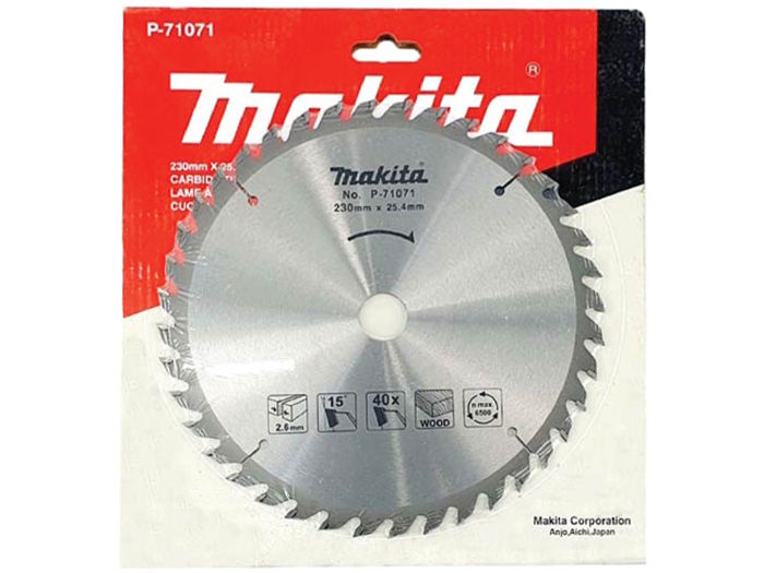 Lưỡi cắt gỗ hợp kim 40 răng Makita P-71071