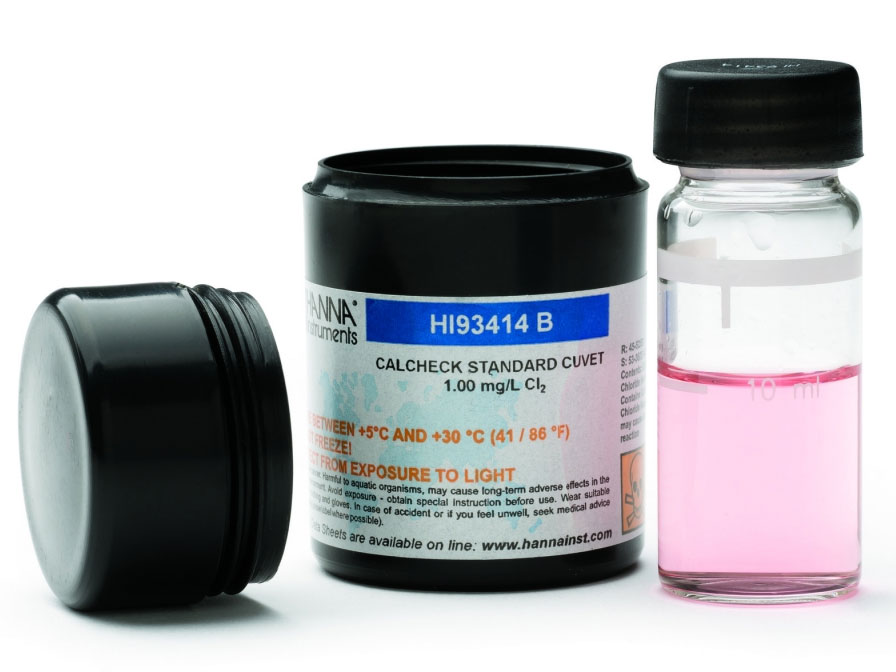 Dung dịch Cal Check hiệu chuẩn máy quang đo Clo dư và Clo tổng HI97701-11