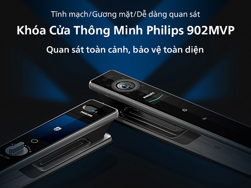 Khóa cửa điện tử Philips DDL902-MFVP-11HWS