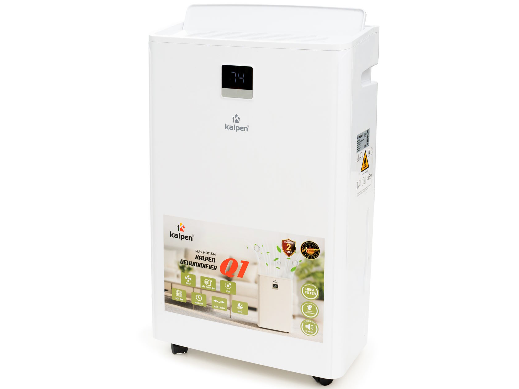 Máy hút ẩm kèm lọc không khí Kalpen Q1