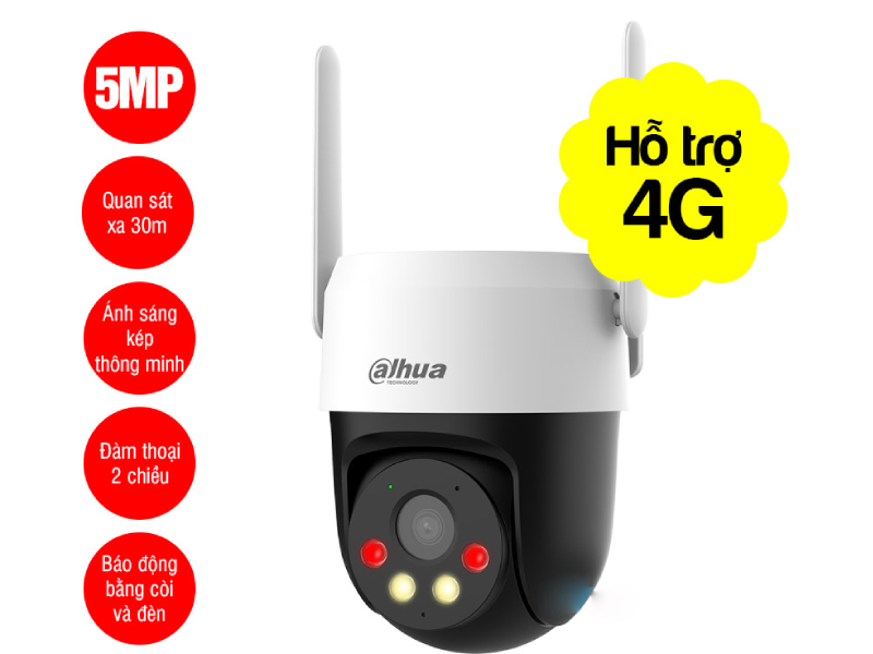 Camera IP 4G 5MP Dahua DH-SD-P5AE-PV-4G