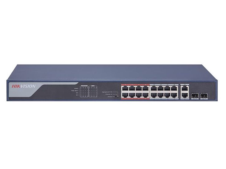 Switch POE 16 cổng Hikvision DS-3E0318P-E(B)