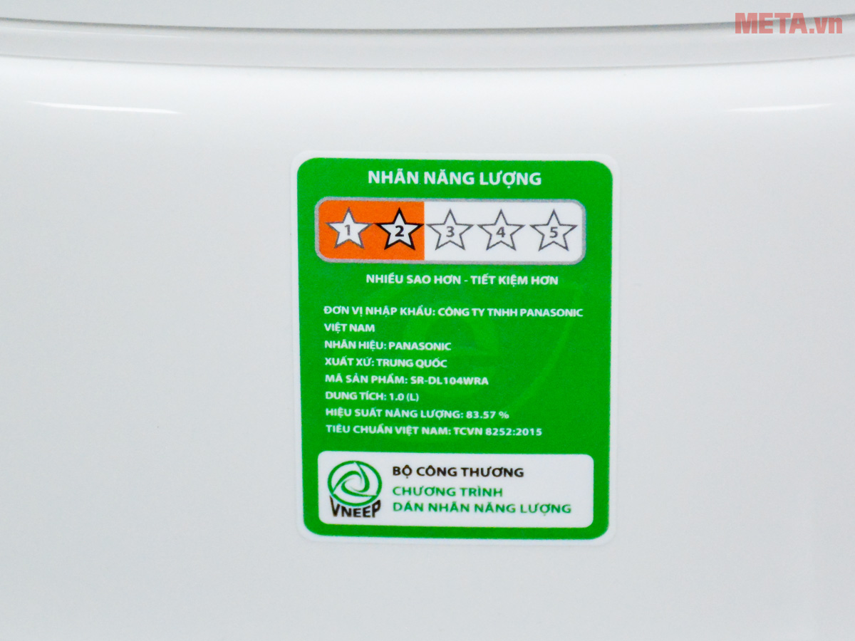 Nồi cơm điện tử Panasonic SR-DL104WRA