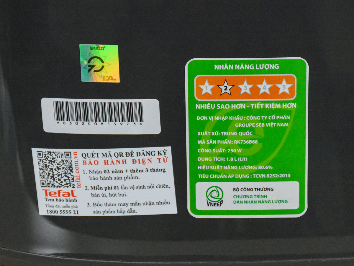 Nồi cơm điện tử Tefal RK736B68