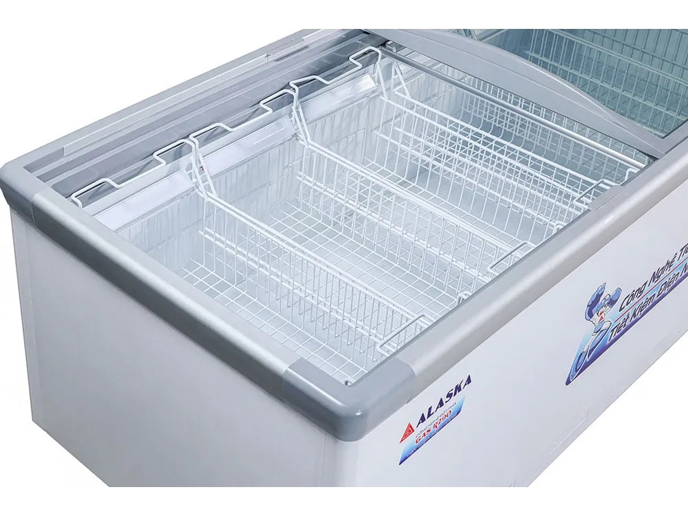 Tủ đông nằm kính cong Alaska KN-400 600 lít
