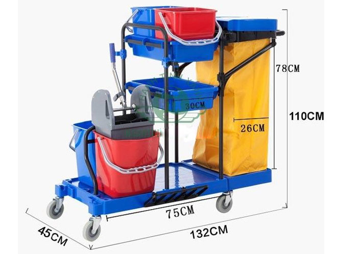 Xe dọn vệ sinh đa năng HT08173-G