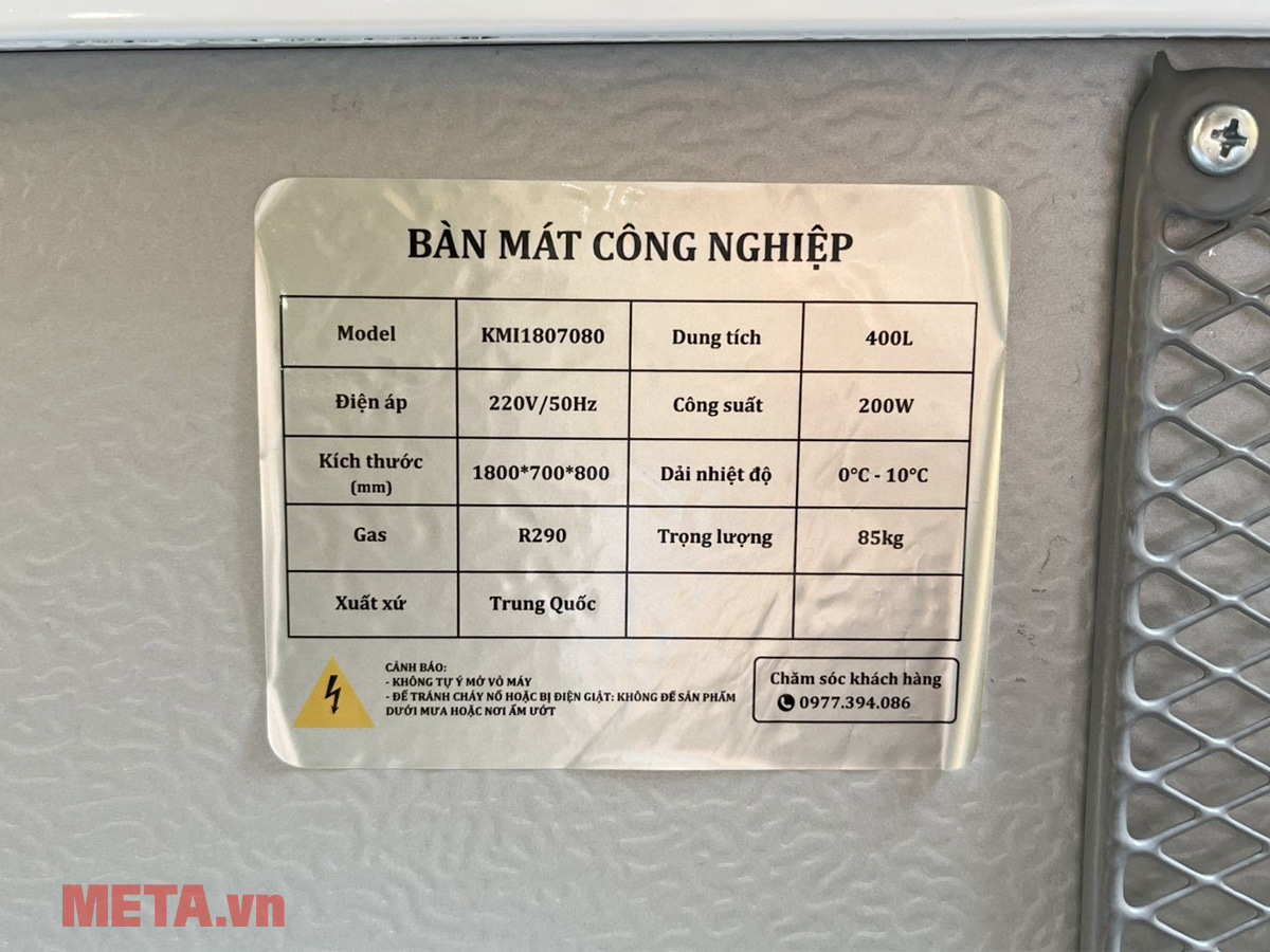 Bàn mát Kmax KMI1807080