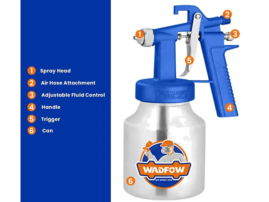 Bình phun sơn dùng khí 1.000cc Wadfow WGA1561