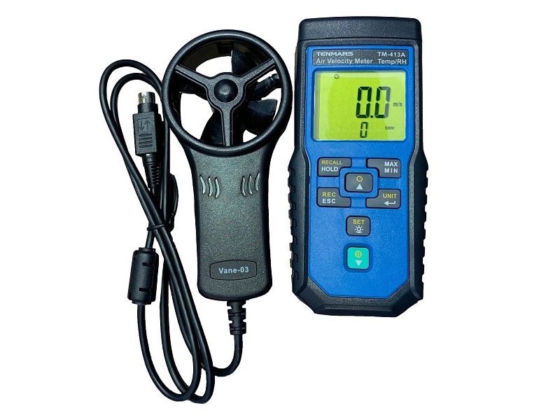 Thiết bị đo nhiệt độ, độ ẩm, lưu lượng, tốc độ gió Tenmars TM-413A