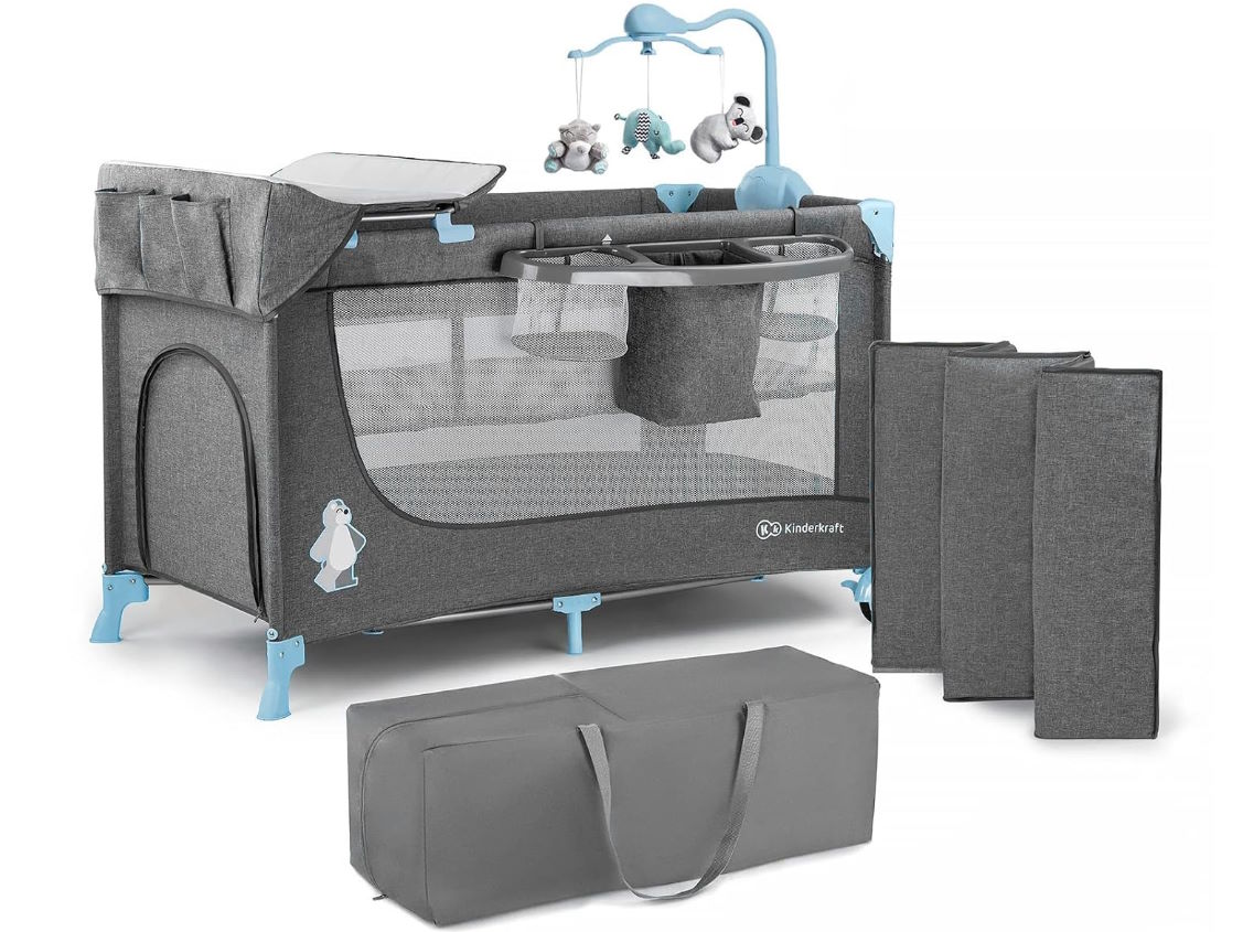 Nôi ngủ cho bé Kinderkraft Joy (KK.JOY-W.ACCE) có đồ chơi treo nôi