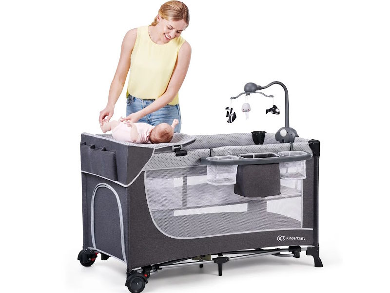 Nôi ngủ cho bé Kinderkraft Leody (KK.LEODY-W.ACCE) có đồ chơi treo nôi