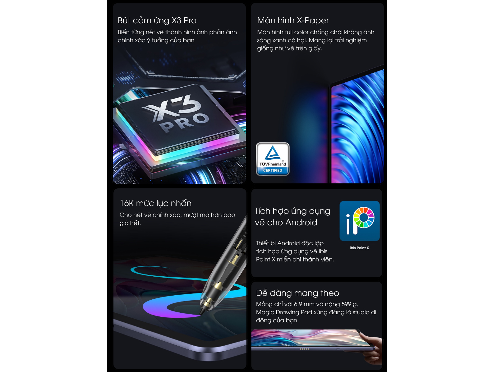 Bảng vẽ màn hình chuyên nghiệp XP-Pen Magic Drawing Pad