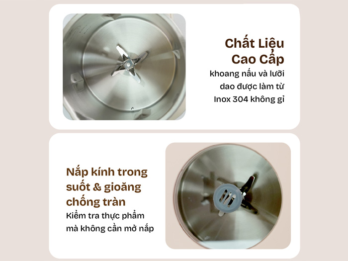 Chất liệu của máy Máy làm sữa hạt đa năng Fujihome SM01B