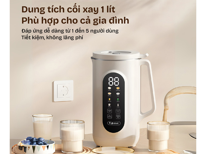 Fujihome SM1636 có dung tích 1 lít Fujihome SM1636