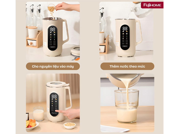 Máy làm sữa hạt đa năng Fujihome SM1636