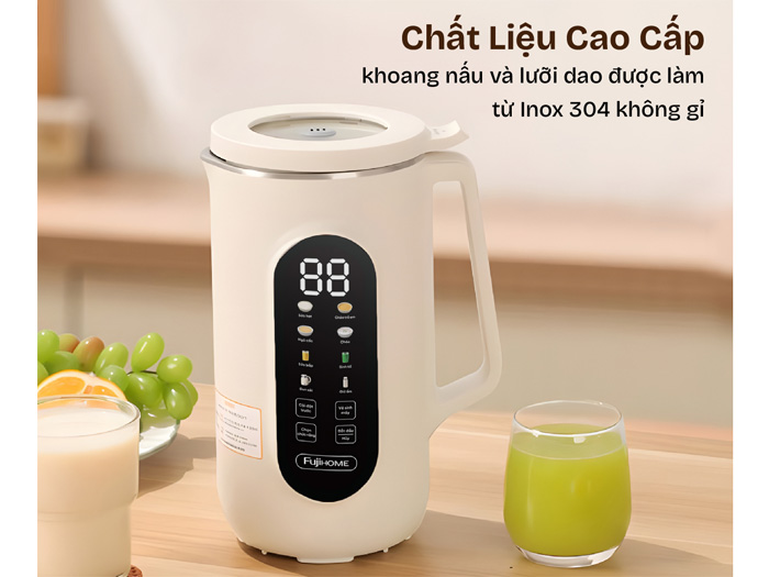 Chất liệu cao cấp Máy làm sữa hạt đa năng Fujihome SM1636