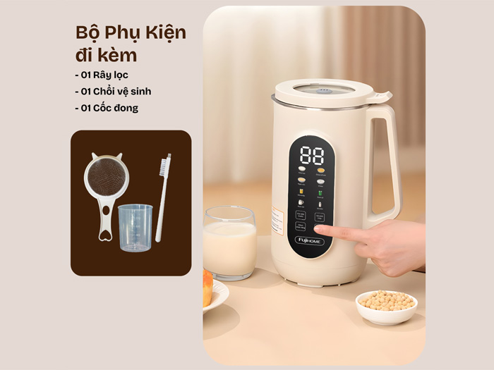 Bộ phụ kiện Máy làm sữa hạt đa năng Fujihome SM1636