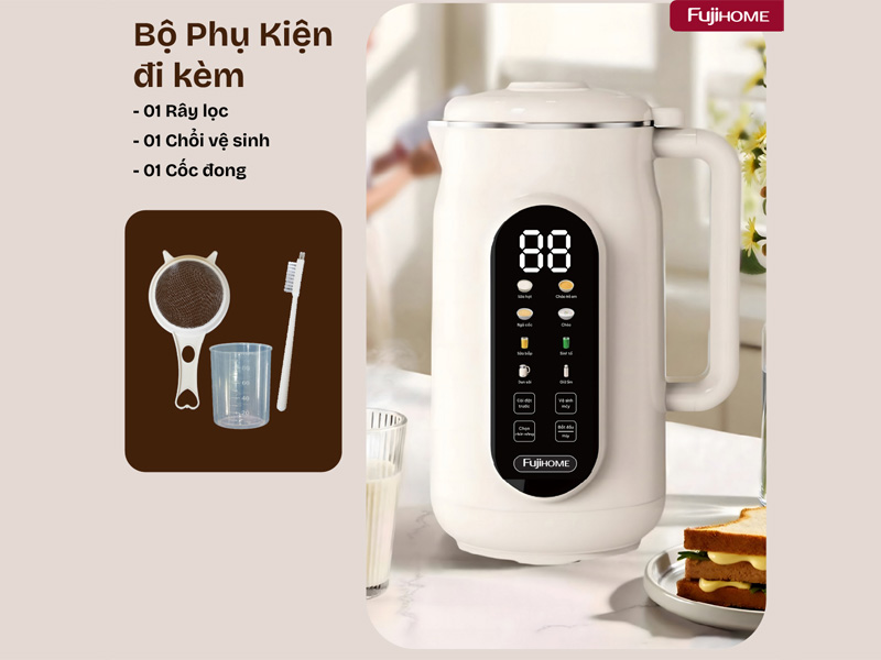 Bộ phụ kiện đi kèm Máy làm sữa hạt Fujihome SM836