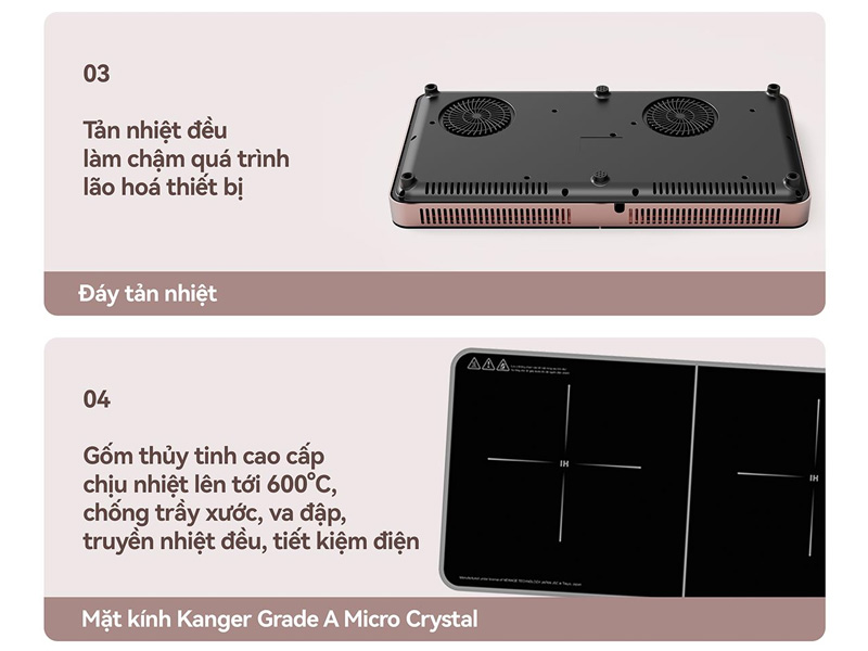 Bếp từ đôi Fujihome IC2602P