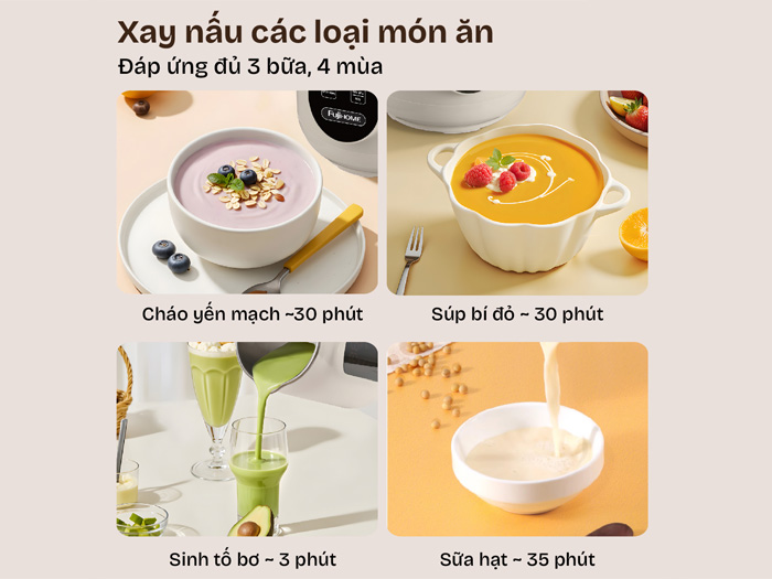 Máy làm sữa hạt đa năng Fujihome SM826