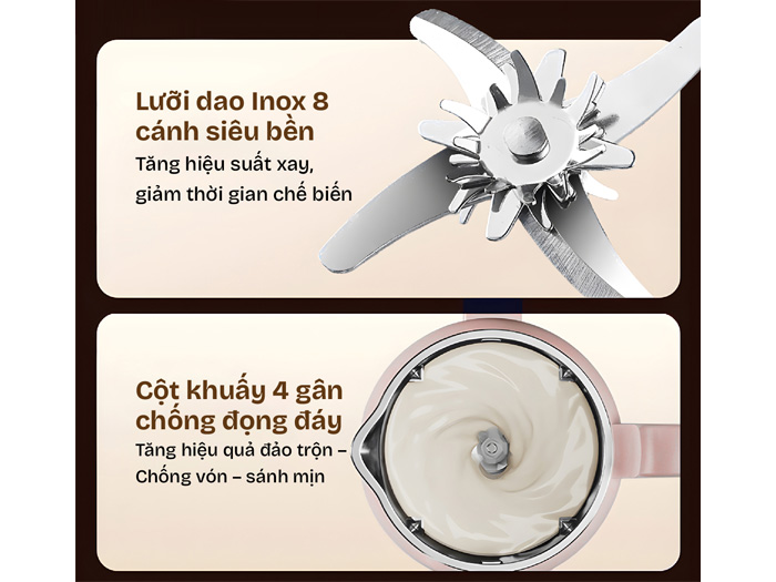 Máy làm sữa hạt đa năng Fujihome SM826