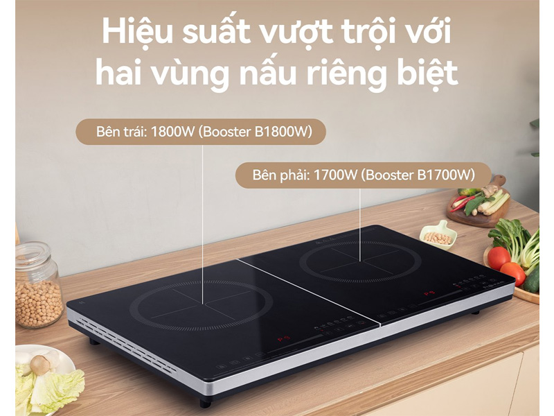 Bếp từ đôi Fujihome IC2123