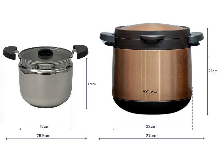 Nồi ủ chân không 2 tay cầm Kitchen Mate Kaiyo 4,5L