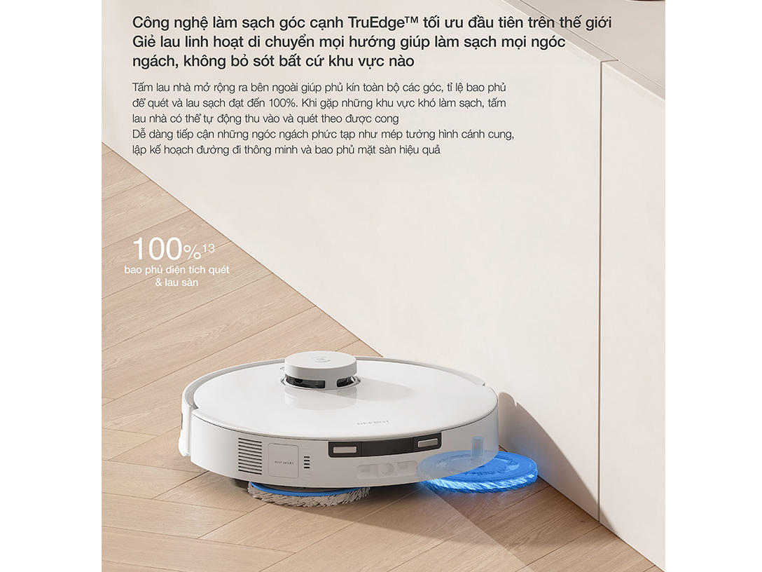 Robot hút bụi lau nhà Ecovacs Deebot T30e Pro Omni