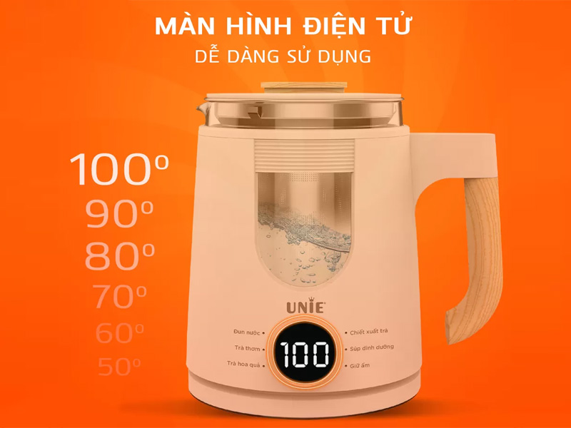 Ấm siêu tốc đa năng cao cấp Unie UEK1081W