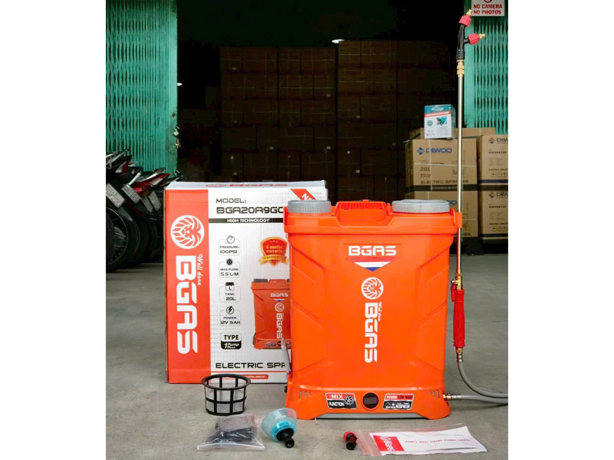 Máy phun thuốc Bgas BGA20A9GC (20 lít, đảo thuốc)