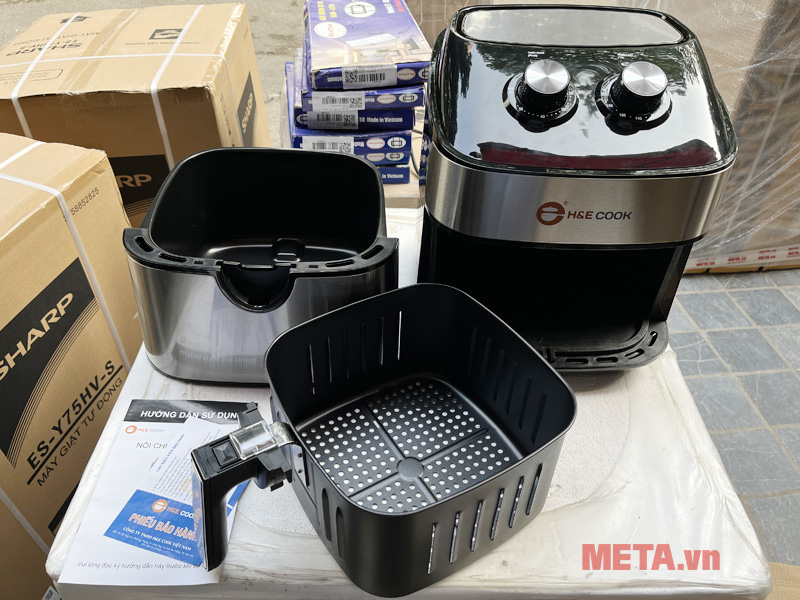 Nồi chiên không dầu H&E Cook HE-AF792M-ST