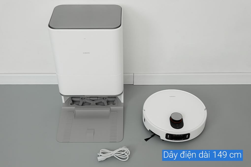 Robot hút bụi thiết kế màu trắng trang nhã Robot hút bụi