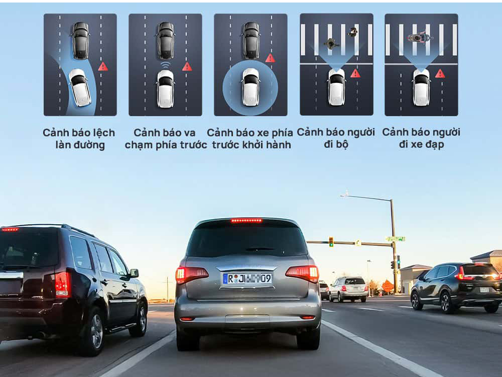 Camera hành trình trước sau 70mai A800SE-1