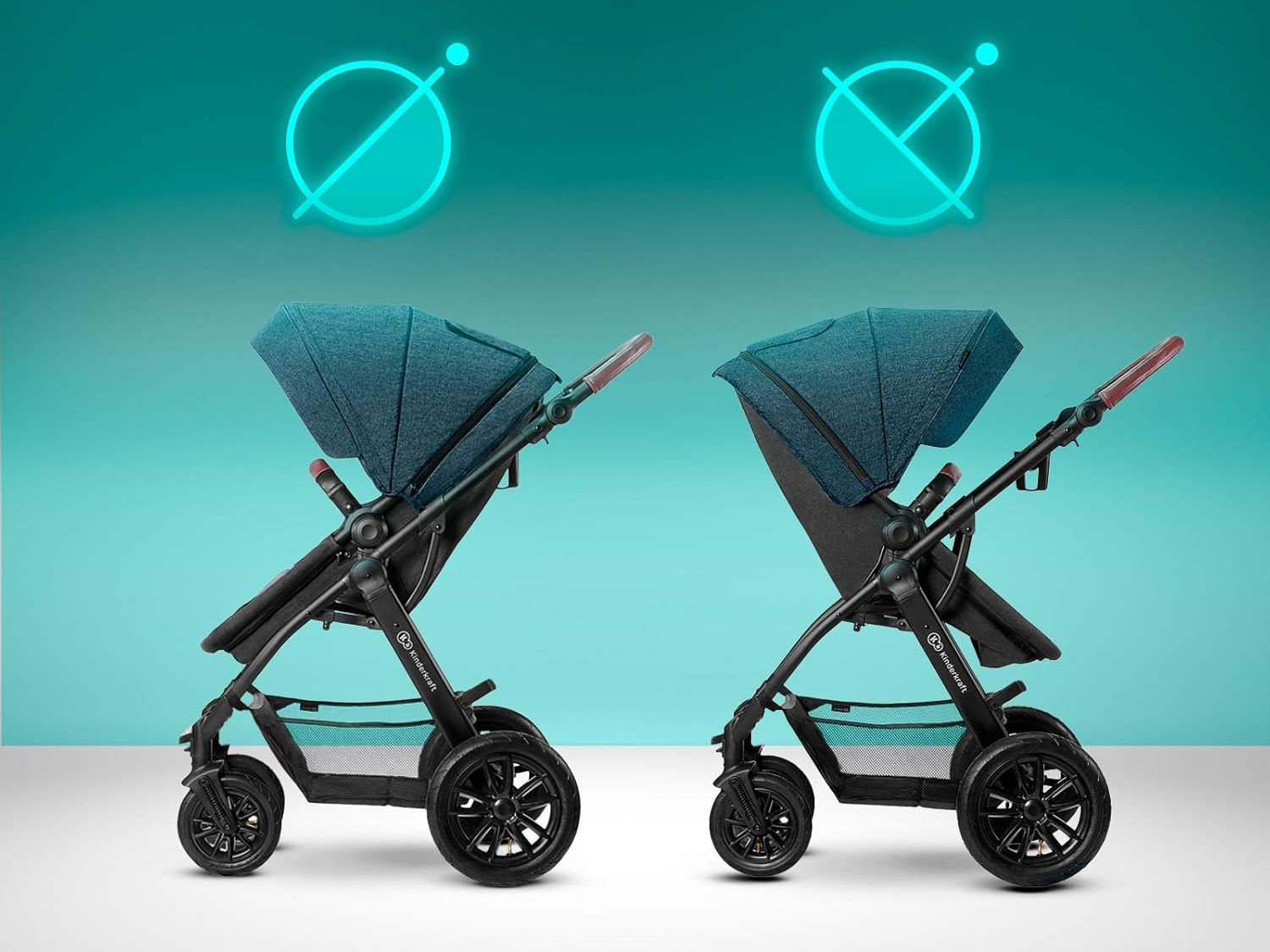 Bộ xe đẩy cho bé Kinderkraft XMOOV3IN1