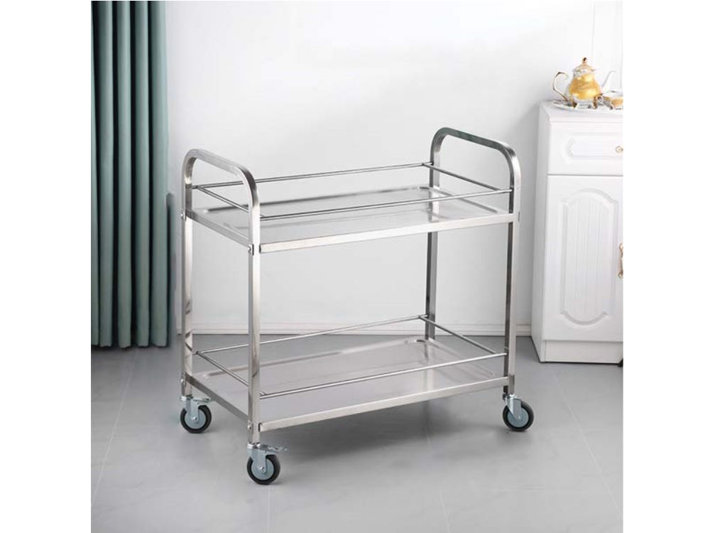 Xe đẩy inox 2 tầng D75 XDI75-2